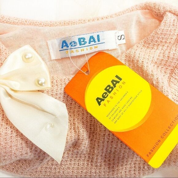 NWT Pink Sweater Dress with Ivory Tulle Sz 6-9M - Picture 7 of 8